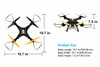 Syma X8SW WIFI FPV Quadcopter Drone with 720P HD Camera Altitude Hold RC 2.4G 4CH 6 Axis (Exclusive Black Yellow Color)