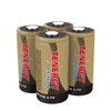 4-pack of Tenergy RCR123A 3.7V batteries providing a sustainable power source for Arlo camera systems.