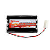 Tenergy 9.6V rechargeable NiMH battery pack with standard Tamiya connector for various electronic hobby applications.