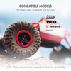 Compatible RC cars from brands like Nikko and Tyco powered by this high-performance NiMH battery pack for hobbyists.