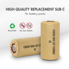 Tenergy NiCd Sub C 2200mAh Paper Wrapped Rechargeable Battery (Flat Top)