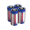 4-pack of Tenergy CR123A 3V lithium batteries delivers long-lasting power for professional security devices.