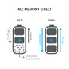 Comparison infographic showing NiMH technology with no memory effect for consistent battery capacity over time.