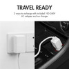 Travel-ready AA AAA battery charger features a 100-240V adapter and car charger for international use.