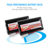 High capacity 9.6V NiMH battery pack offering 2000mAh for extended runtime during remote control car racing.