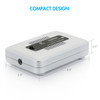 Silver balance charger with 3.5 inch dimensions illustrating portable power management for mobile hobbyist gear.