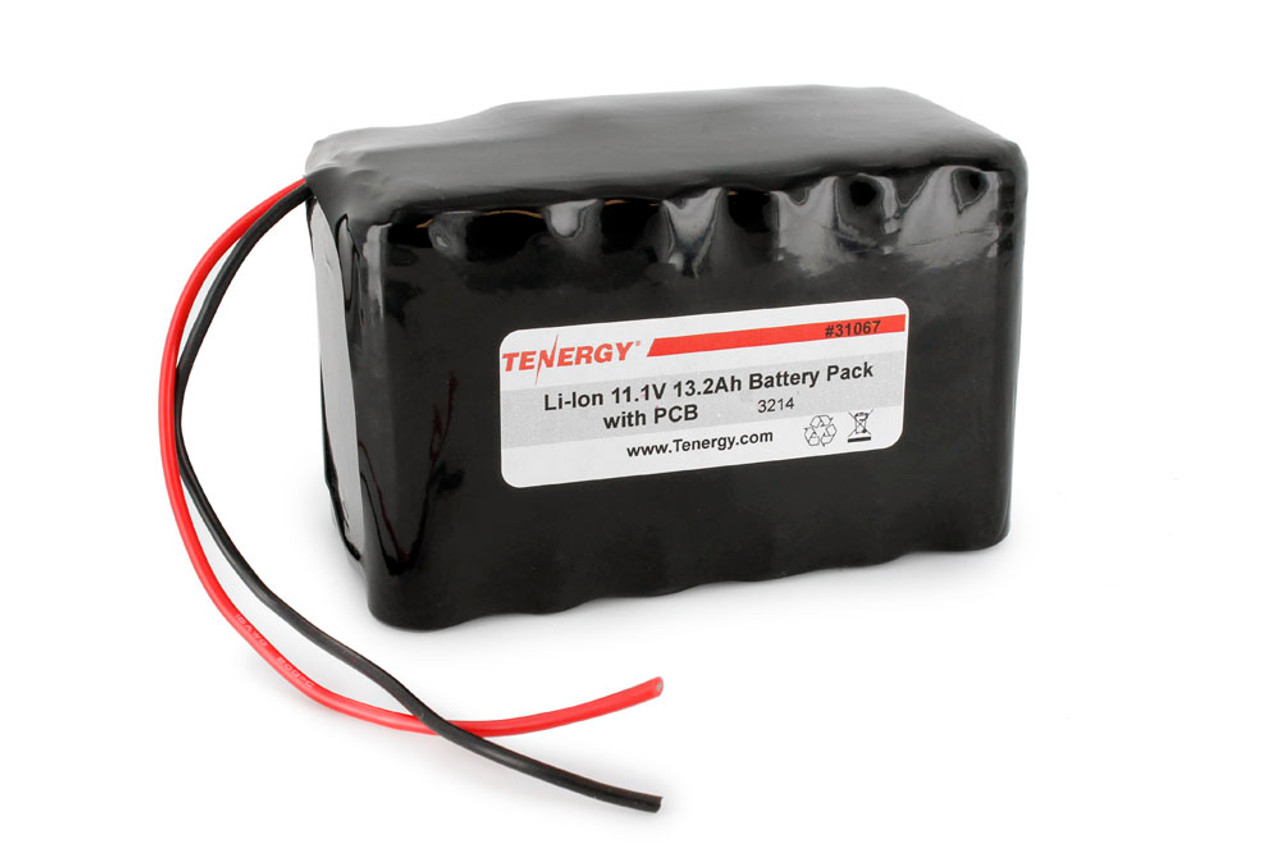 AT: Tenergy Li-ion 18650 11.1V 13200mAh Rechargeable Battery Pack w/ PCB (3S6P, 146.52Wh, 9A Rate)**DGR-A