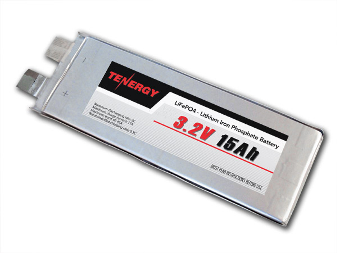 3.2V 15Ah LiFePO4 (Lithium Iron Phosphate) Rechargeable Battery (DGR-A) With UL 1642, IEC 62133, UN 38.3 Certification
