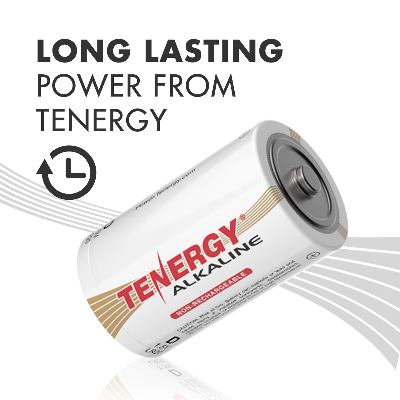 Tenergy D (LR20) Alkaline Batteries, 24pk - Tenergy