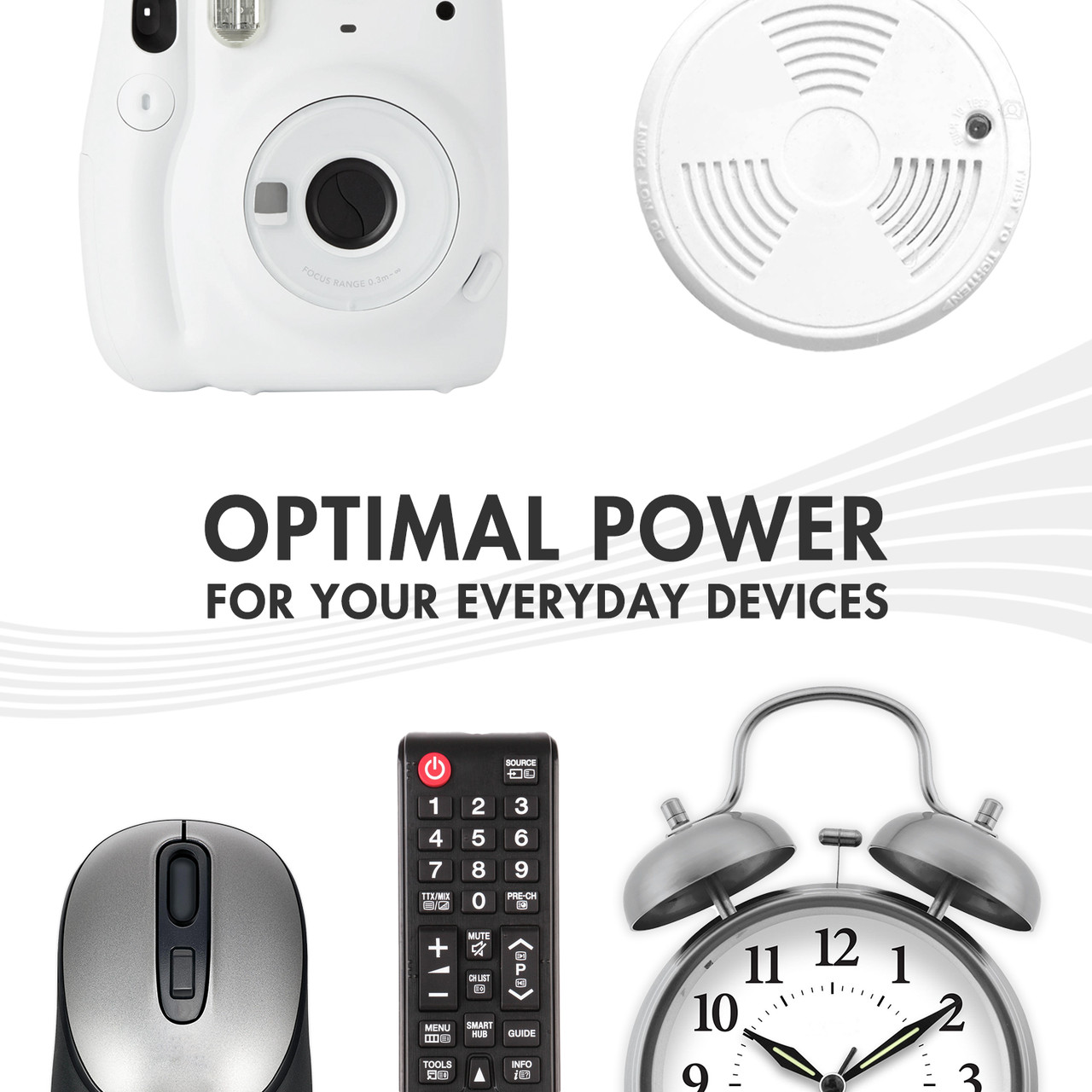 Versatile AA and AAA batteries providing optimal power for everyday devices like remotes, clocks, and mice.