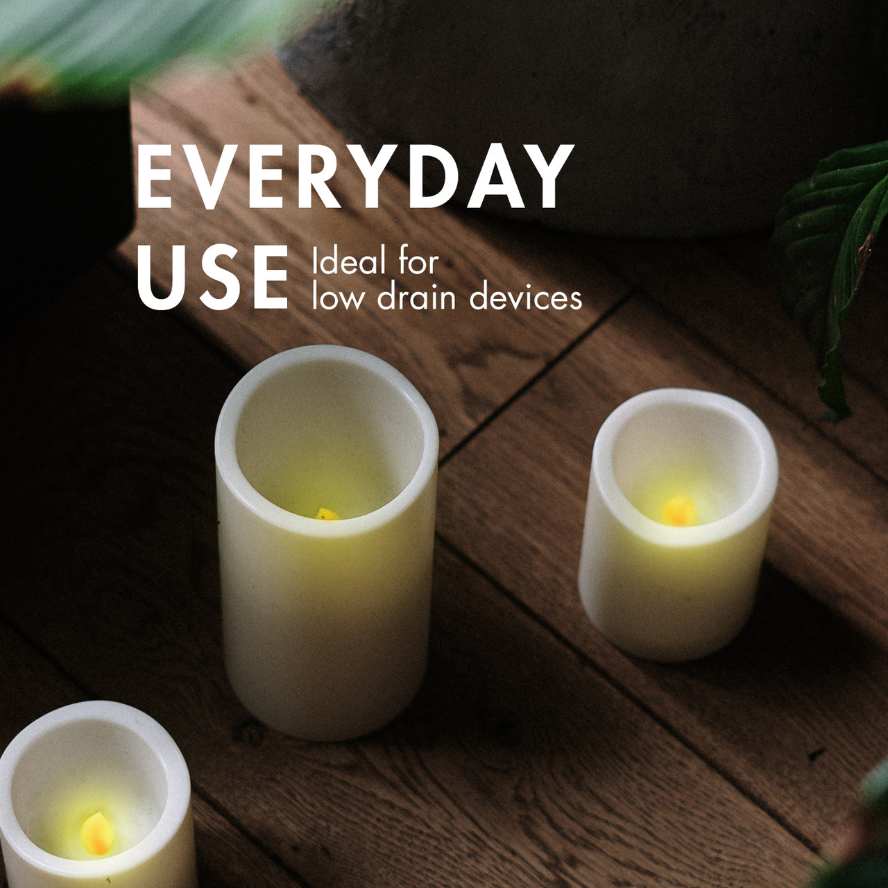 Reliable NiCd rechargeable battery units designed for low-drain devices like flameless LED candles and clocks.