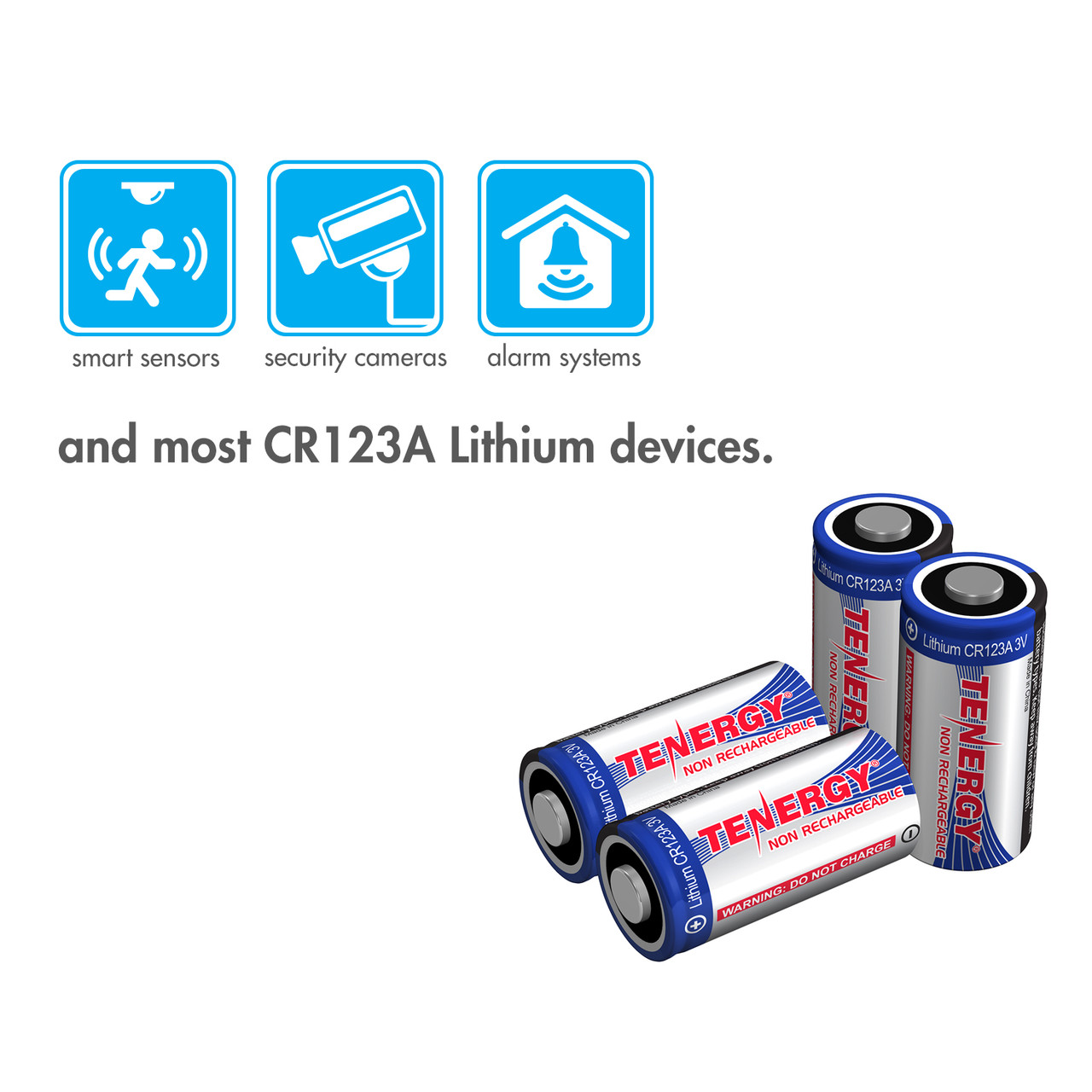 Pile(s) Pile lithium blister CR123 3V 1550mAh Enix