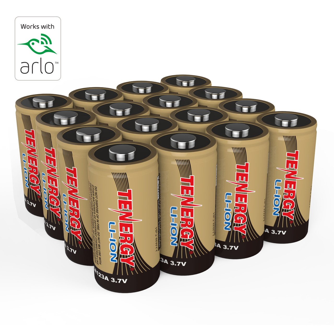 Tenergy Li-ion 3.7V Arlo Camera Replacement Batteries, 16pk - Tenergy