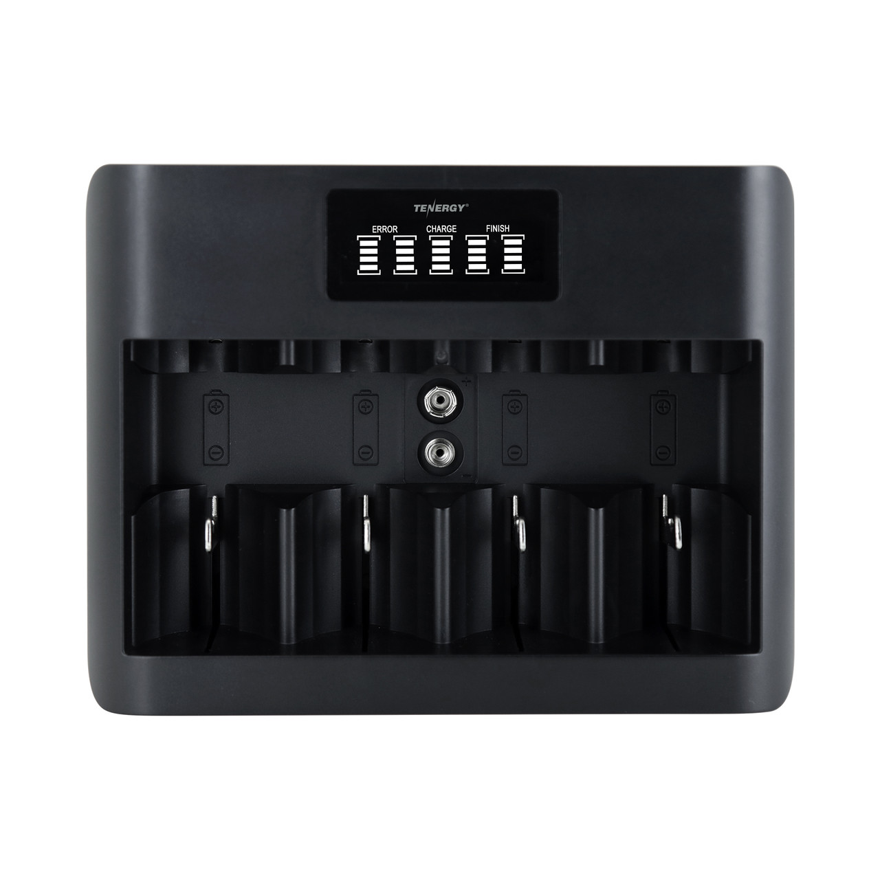 Tenergy TN486U 5-Bay Universal Battery Charger with LCD, Micro USB