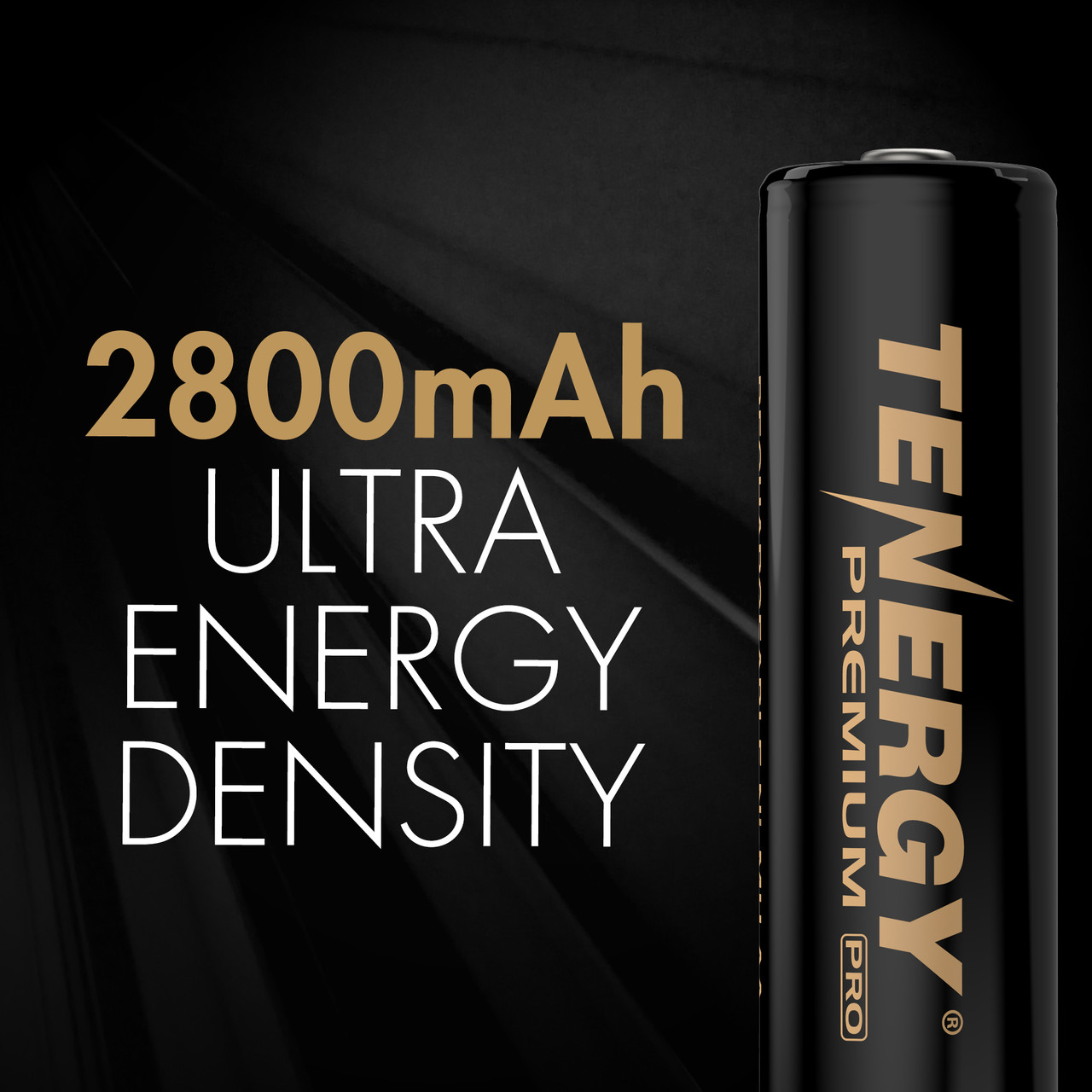 Tenergy 2800mAh AA rechargeable battery provides ultra energy density for demanding electronic gadgets.