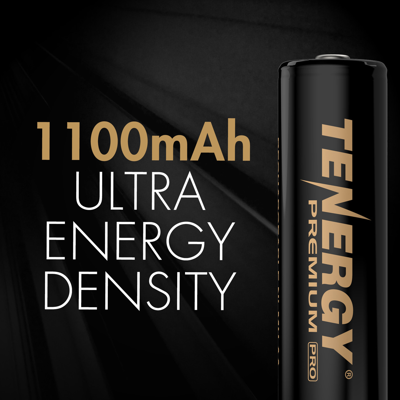Tenergy 1100mAh AAA rechargeable batteries feature ultra energy density for extended runtime in portable gadgets.
