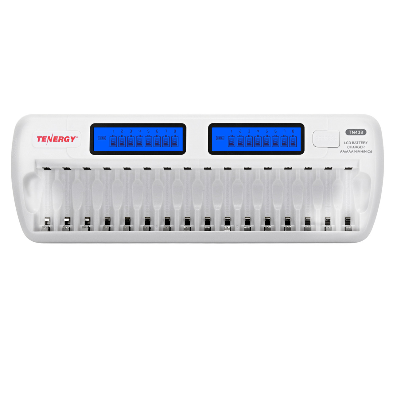 The Tenergy TN438 smart charger includes worldwide voltage support and a car plug for universal charging needs.