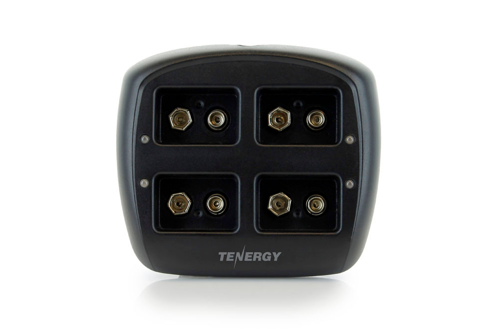 Tenergy 4-bay charging hub with secure snap-in terminals for professionals requiring reliable energy.