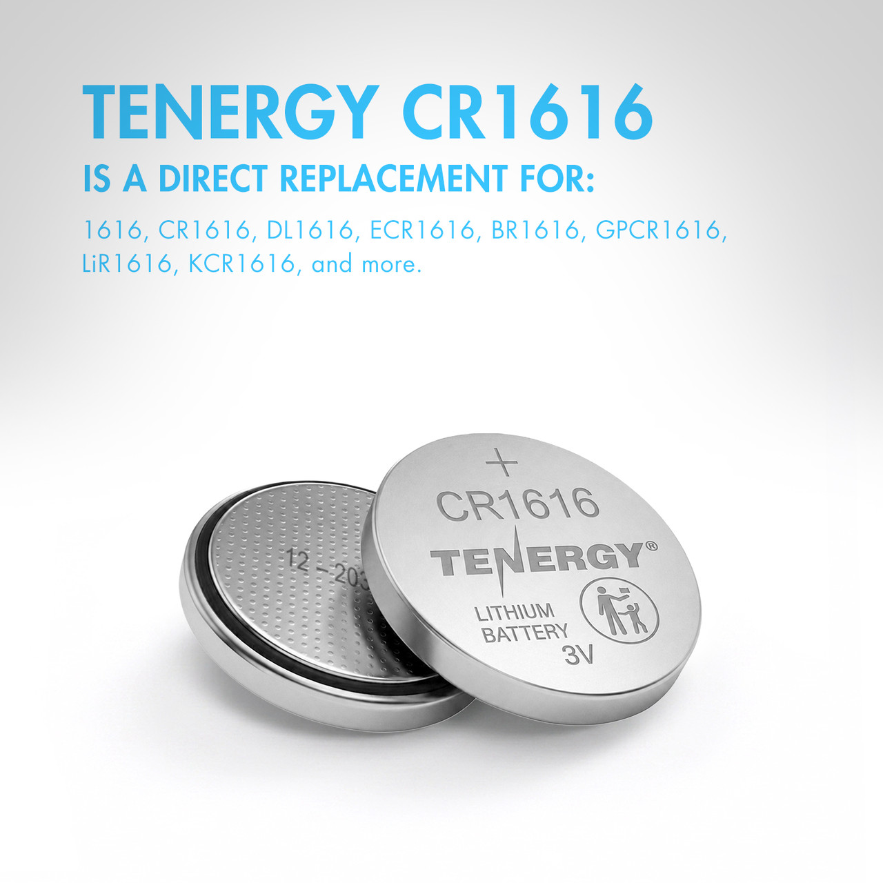 CR1620 lithium battery acts as a direct replacement for DL1616 and ECR1616 electronic coin cells.
