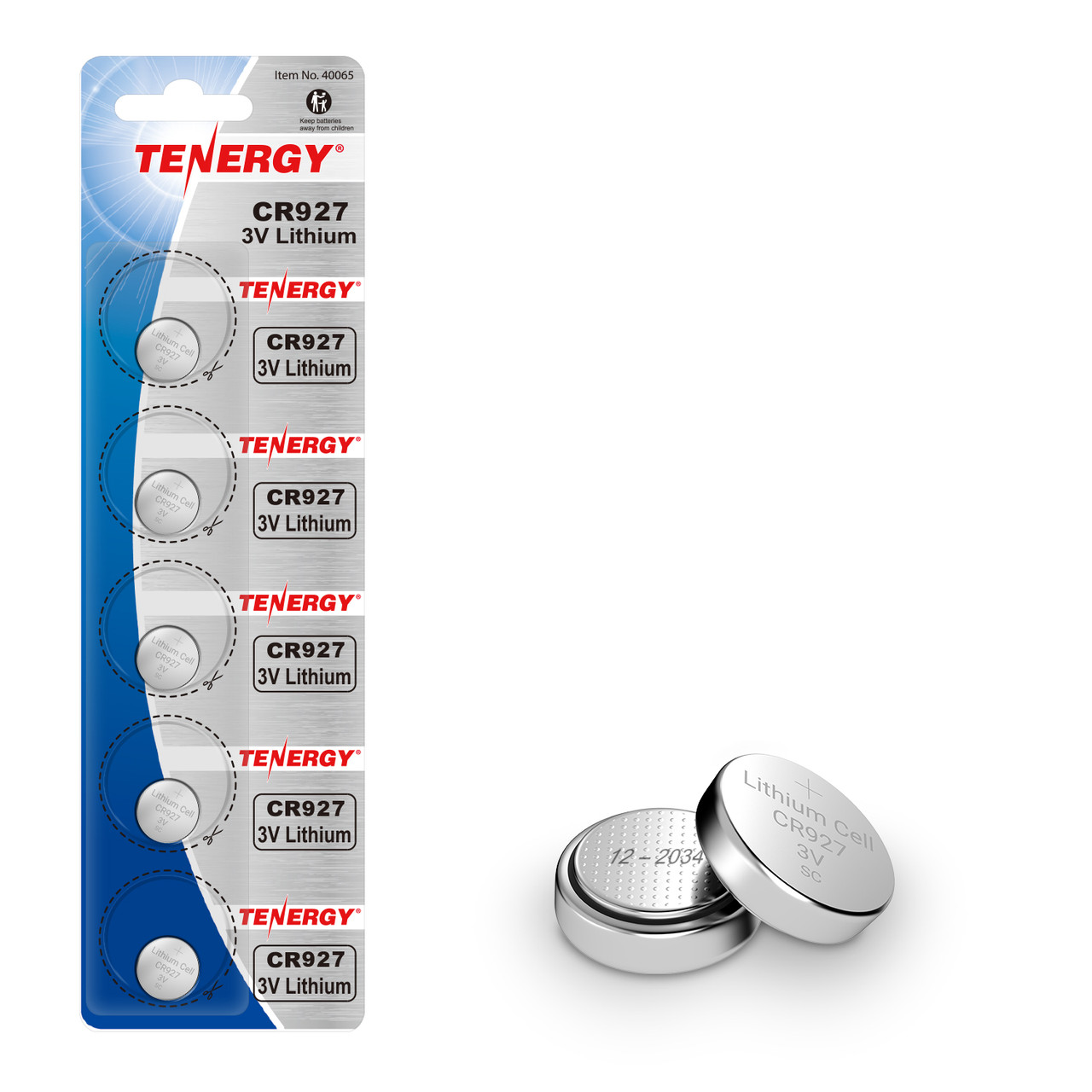 Tenergy CR2450 3V Lithium Button Cells 10 Pack (2 Cards)