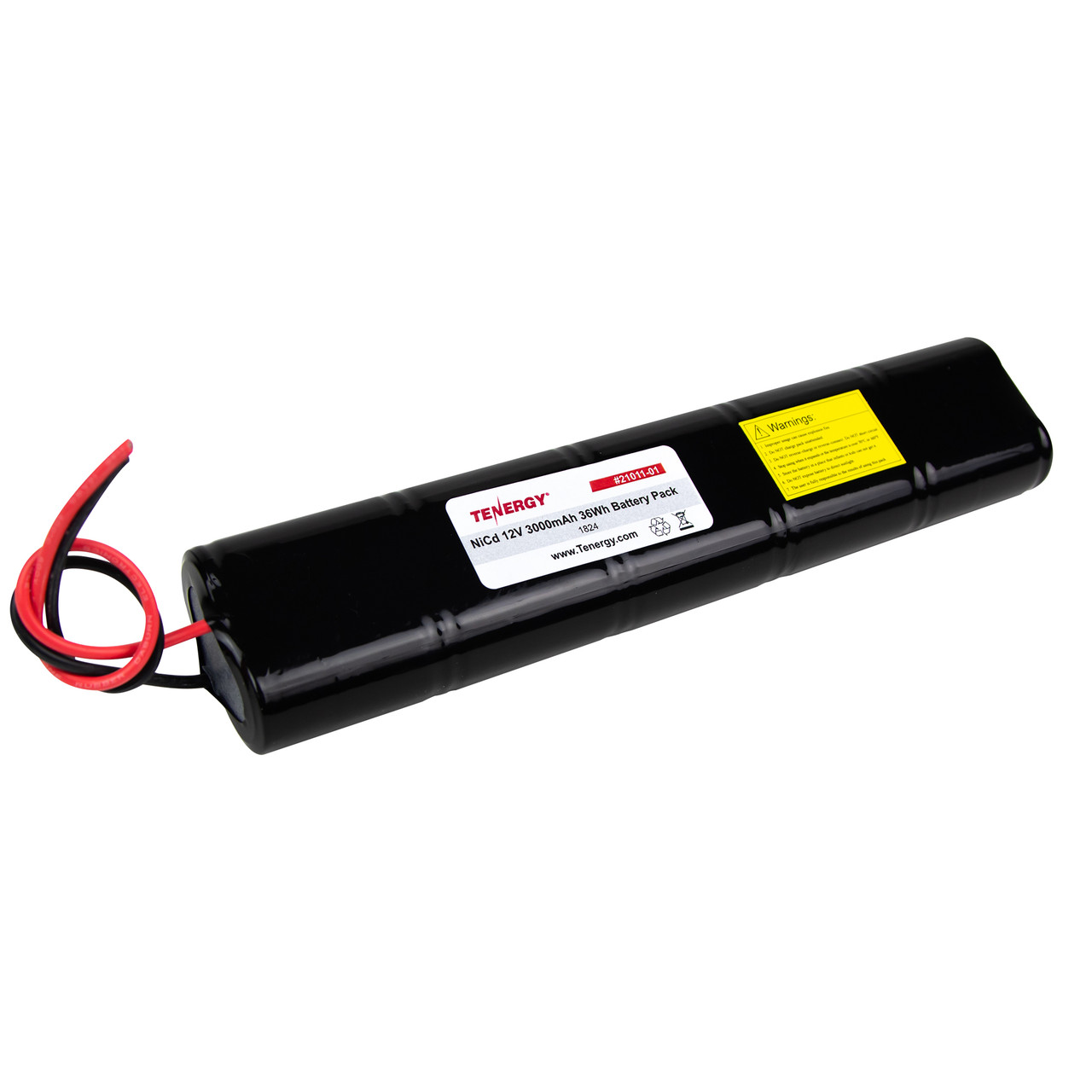 AT: Tenergy NiCd 12V 3000mAh Rechargeable Battery Pack (10S1P, 36Wh, 3A Rate)