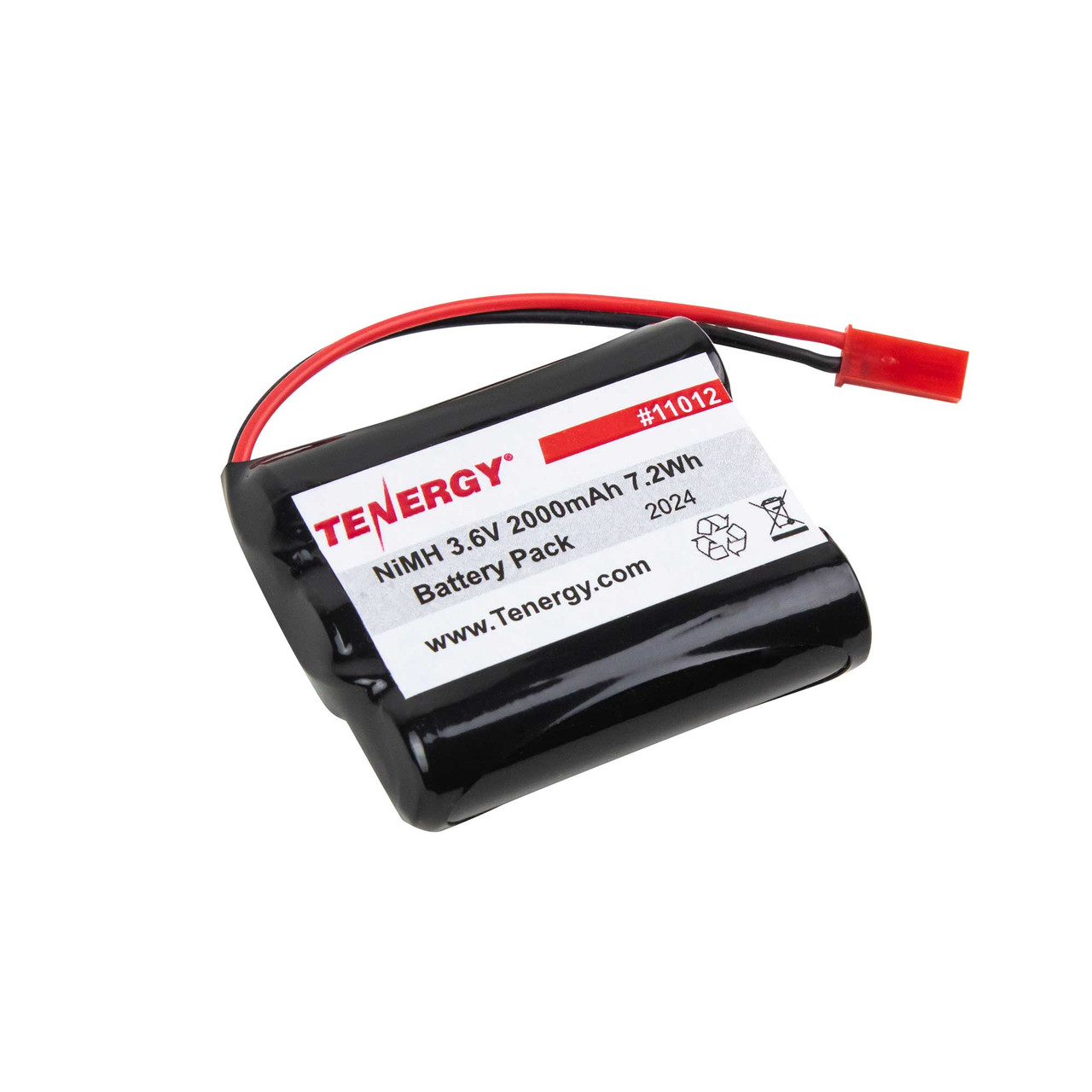 AT: Tenergy 3.6V 2000mAh NiMH Rechargeable Battery Pack w/ BEC Connector (3S1P, 7.2Wh)