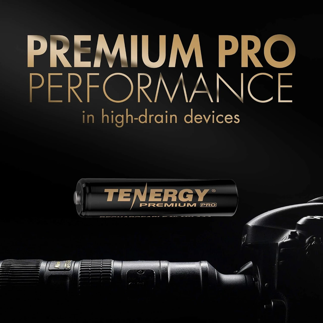 These NiMH rechargeable batteries provide pro performance in high-drain devices like digital SLR cameras.