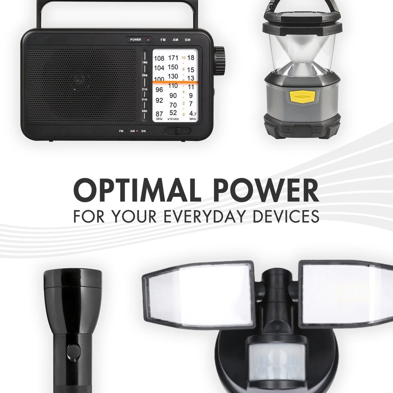 Premium D cell batteries deliver reliable energy for everyday devices like radios, lanterns, and flashlights.