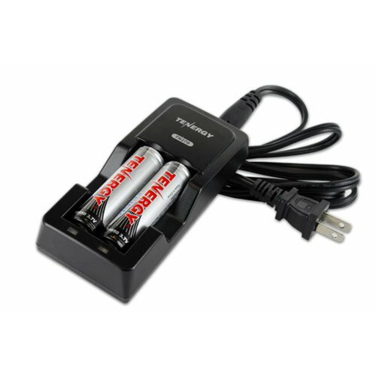 Tenergy TN270 Li-ion Battery Charger + 2 Li-ion 18650 3.7V 2600mAh Button Top Battery w/ PCB (w/ Car Plug)