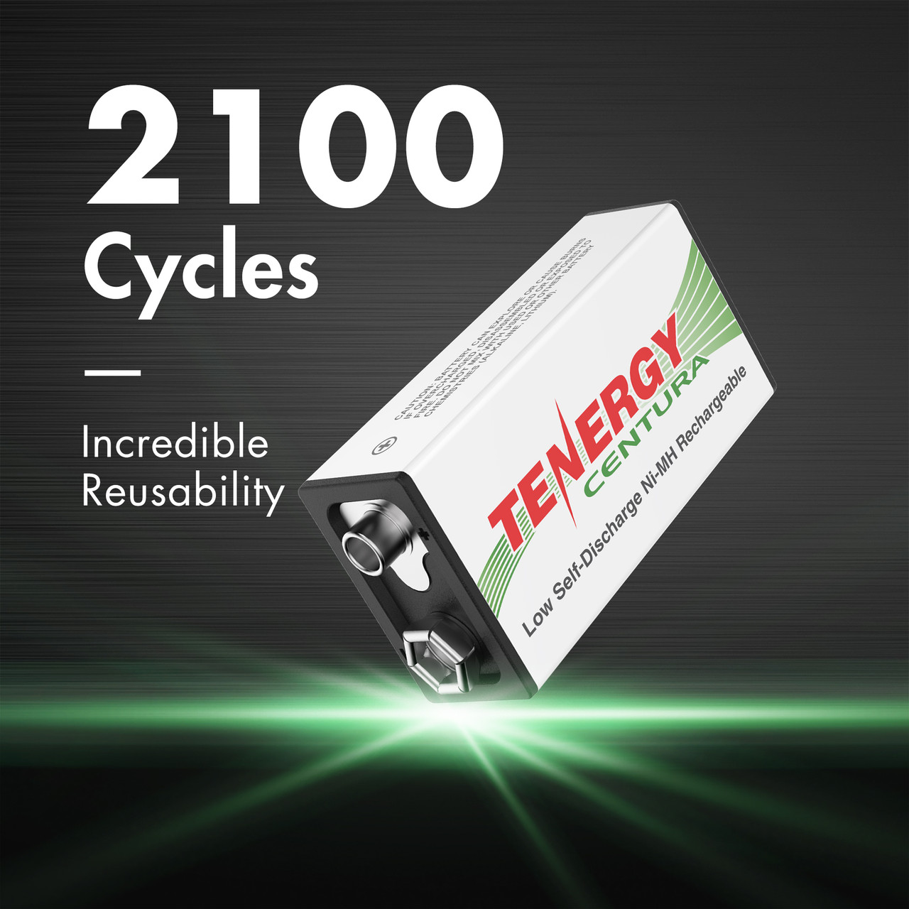 This Tenergy Centura battery offers 2100 charging cycles, providing incredible reusability for eco-conscious users seeking sustainable power solutions.