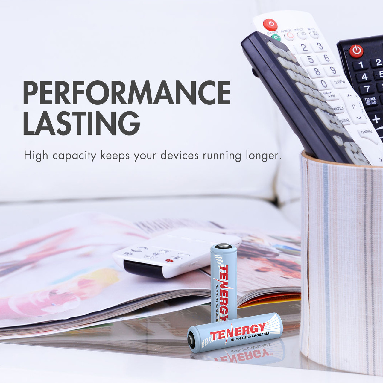 Combo: Tenergy NiMH  Rechargeable Batteries (12AA/12AAA)