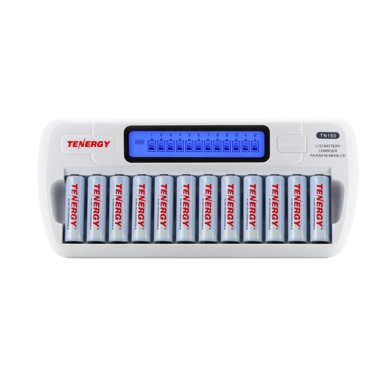 Tenergy AA NiMH Rechargeable Batteries (24pk) w/ Charger Tenergy