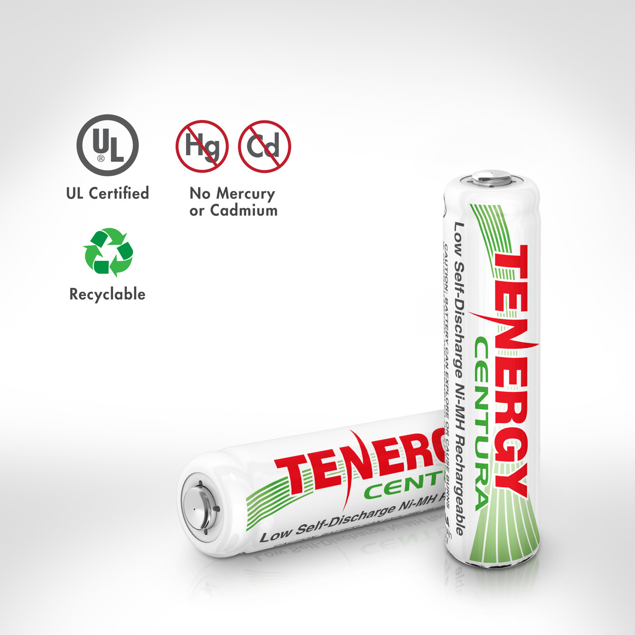 UL certified NiMH batteries feature a mercury-free design for environmentally responsible device powering.