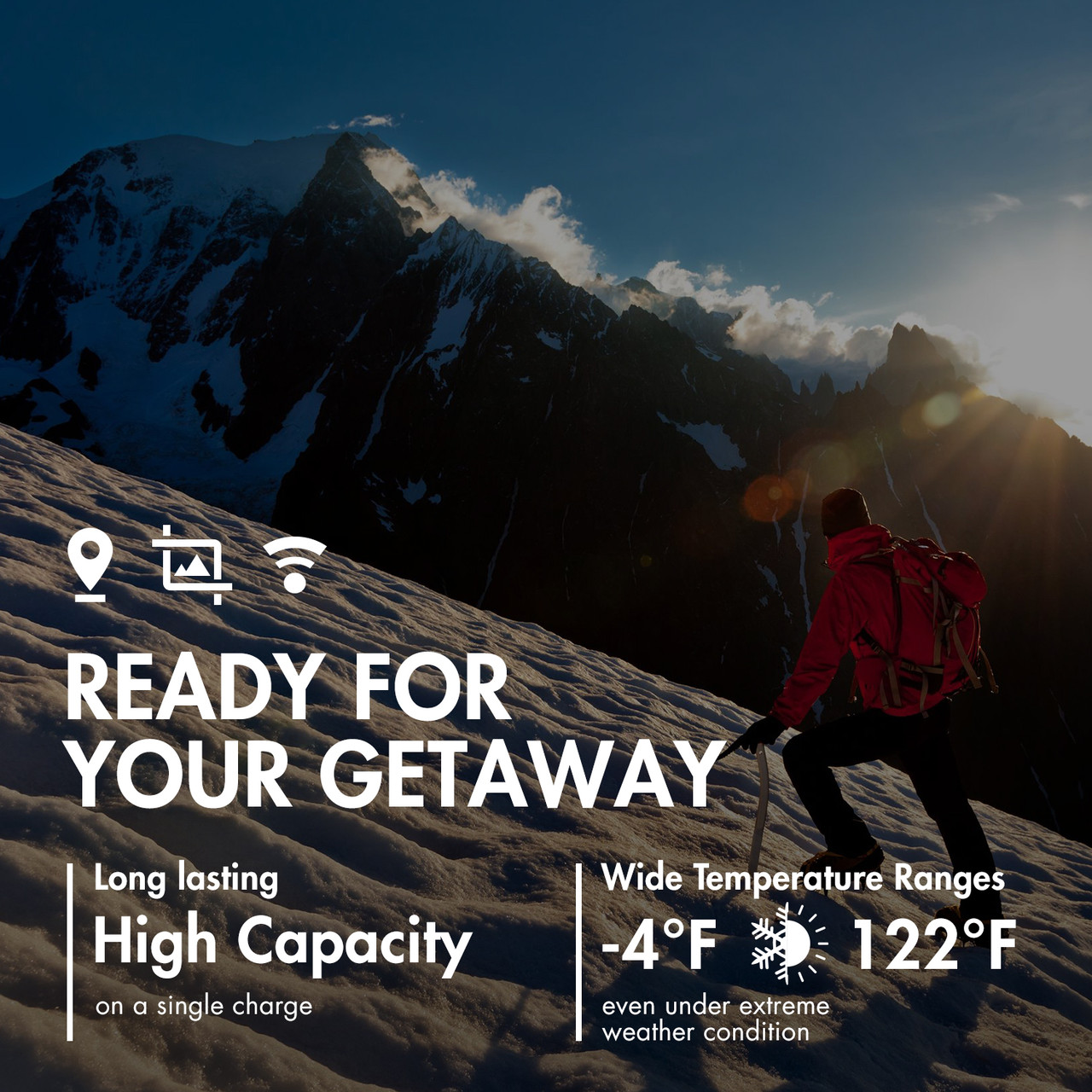 Tenergy AAA rechargeable batteries with low self-discharge for long-lasting power during outdoor camping trips.