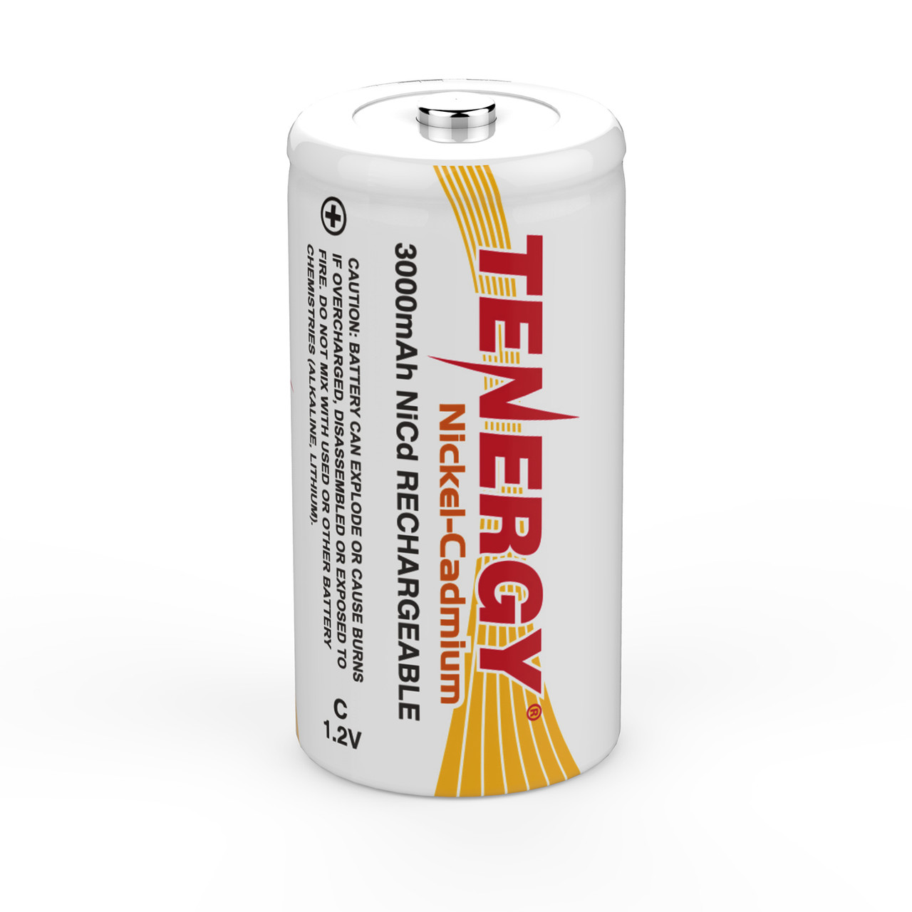 A single C size rechargeable battery featuring a 3000mAh capacity for long-lasting electronic performance.