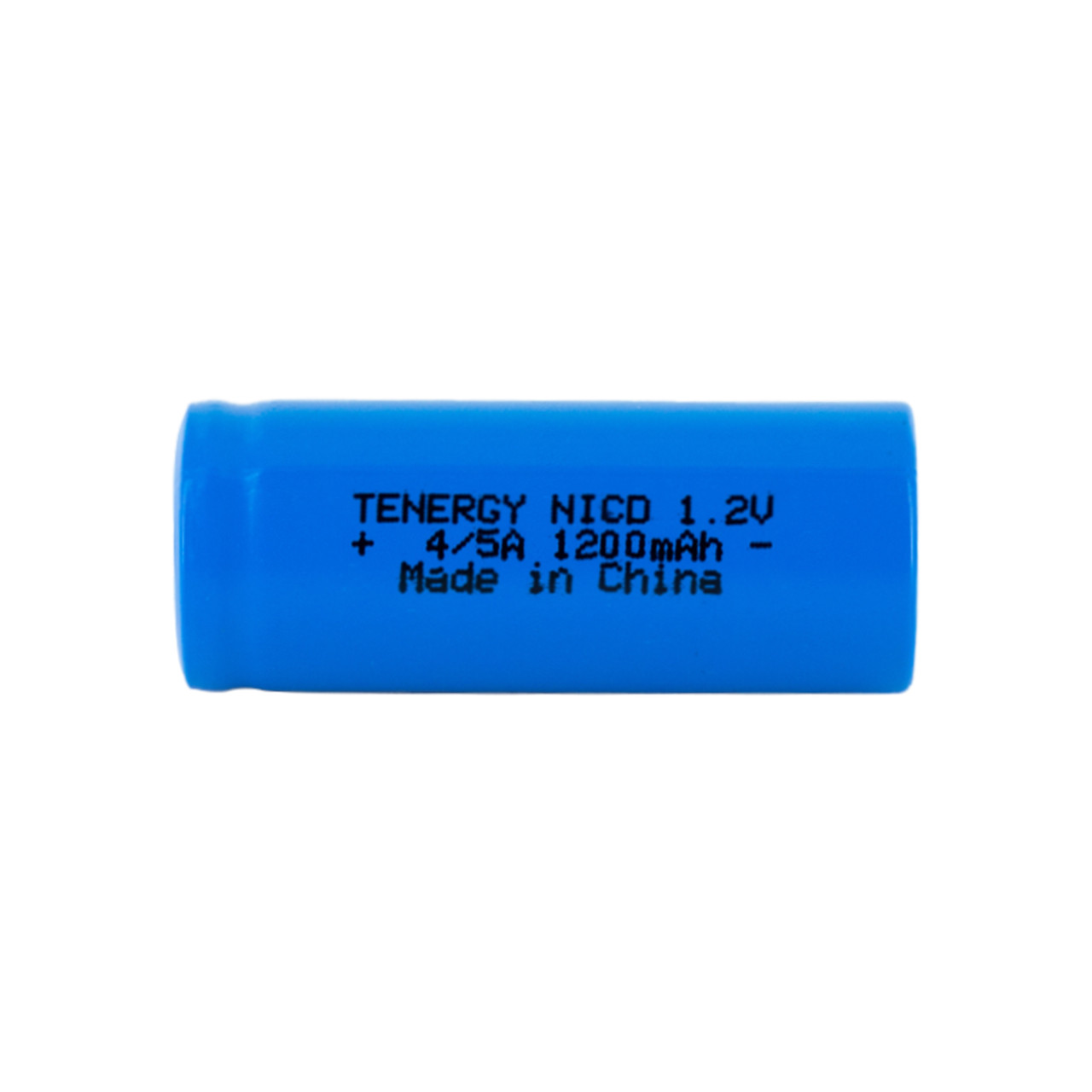 Tenergy 4/5A NiCd rechargeable battery with a 1200mAh capacity for high-drain electronic devices.