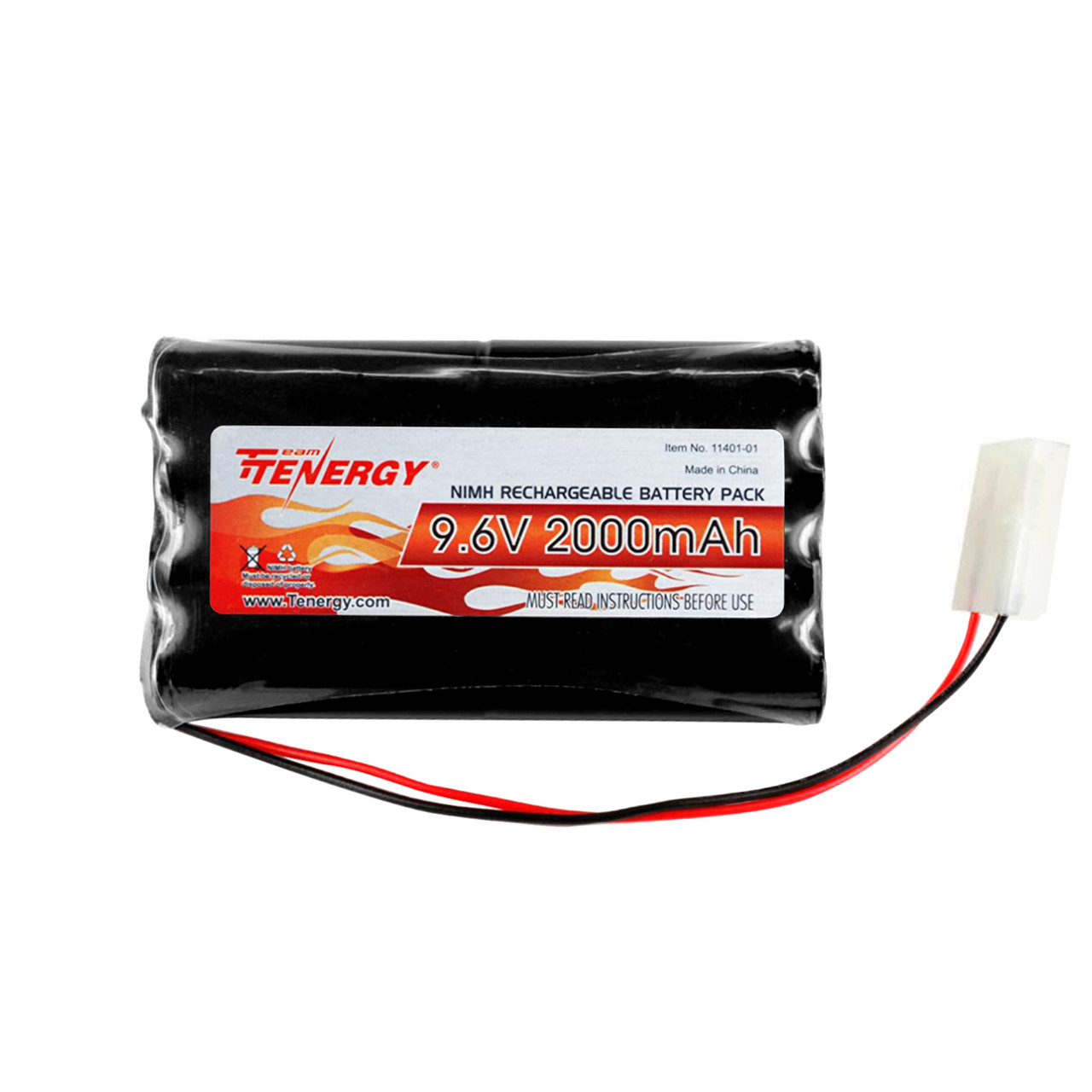 Tenergy 9.6V 2000mAh NiMH Battery Packs 11401-01 - Tenergy