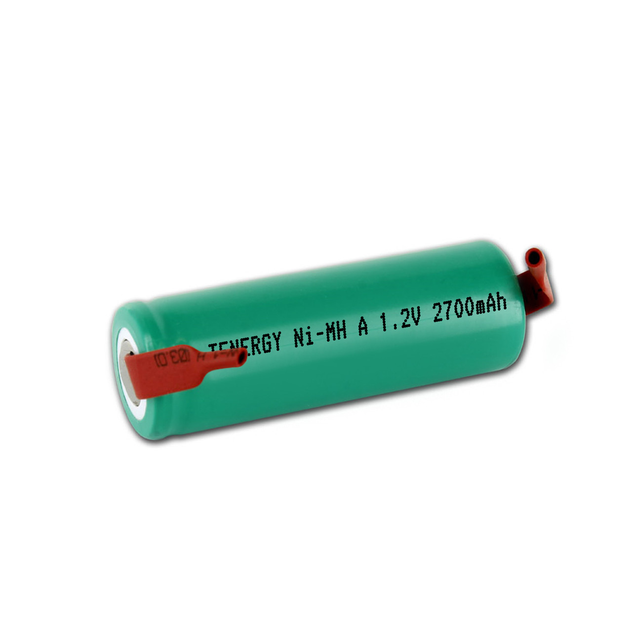 Tenergy A Size NiMH 2700mAh Rechargeable Batteries With Tabs