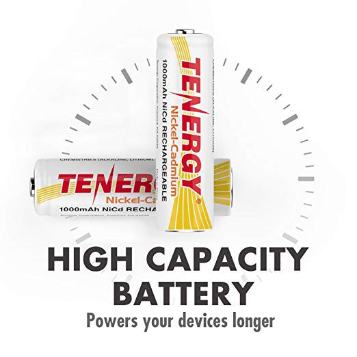 High capacity NiCd batteries feature a 1000mAh rating to power your outdoor garden lighting for longer durations.