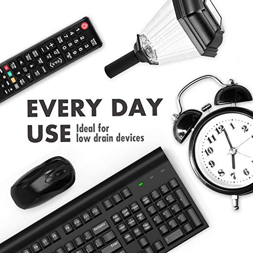 Low drain devices like TV remotes and alarm clocks use Tenergy rechargeable batteries for consistent daily performance.