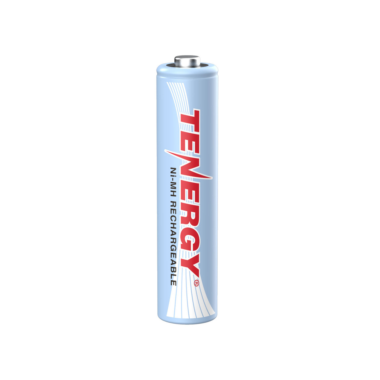 Single Tenergy NiMH AAA rechargeable battery with a high-capacity design ensures reliable energy for various household devices.