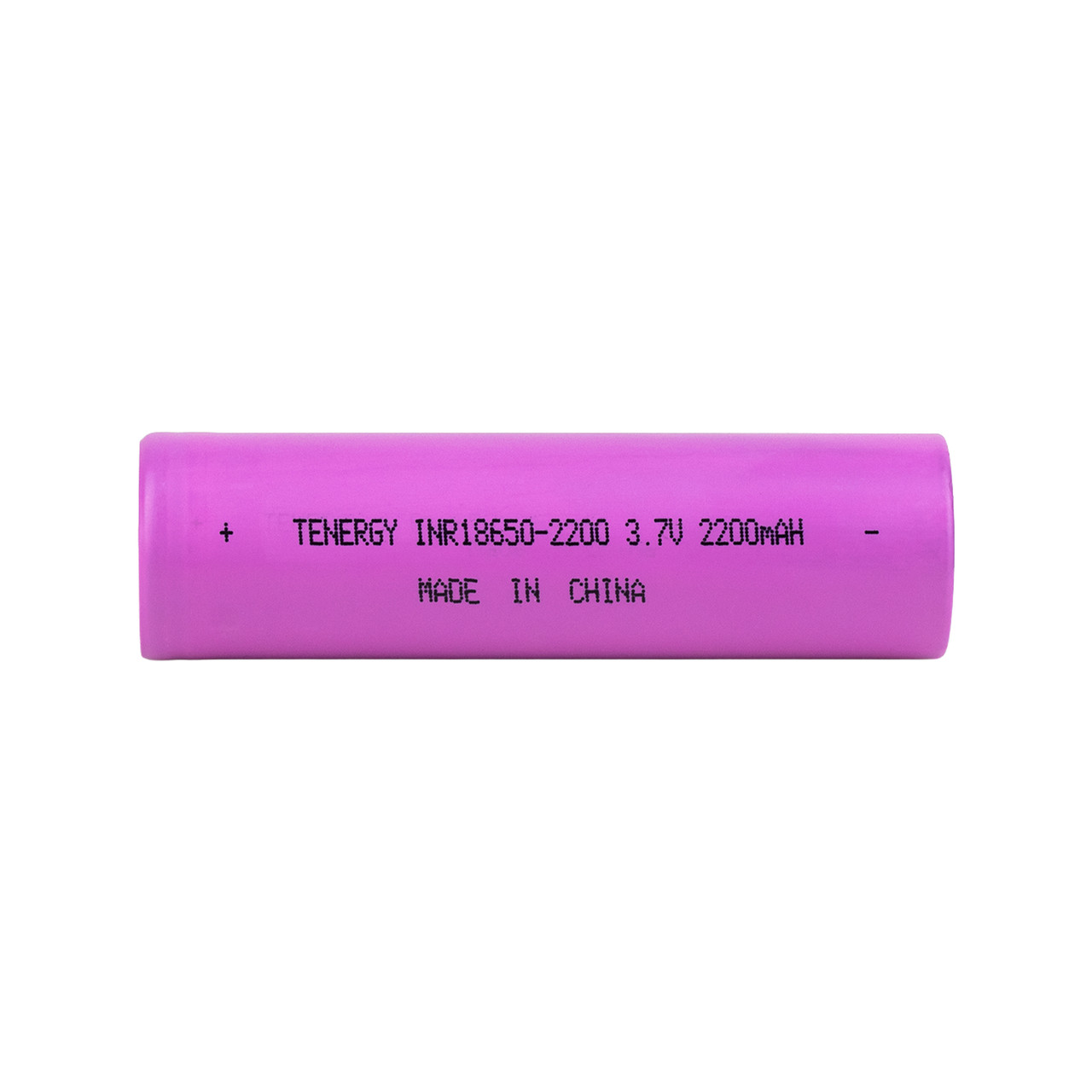 Tenergy Li-ion 18650 Cylindrical 3.7V 2200mAh Flat Top Rechargeable Battery - UL Listed