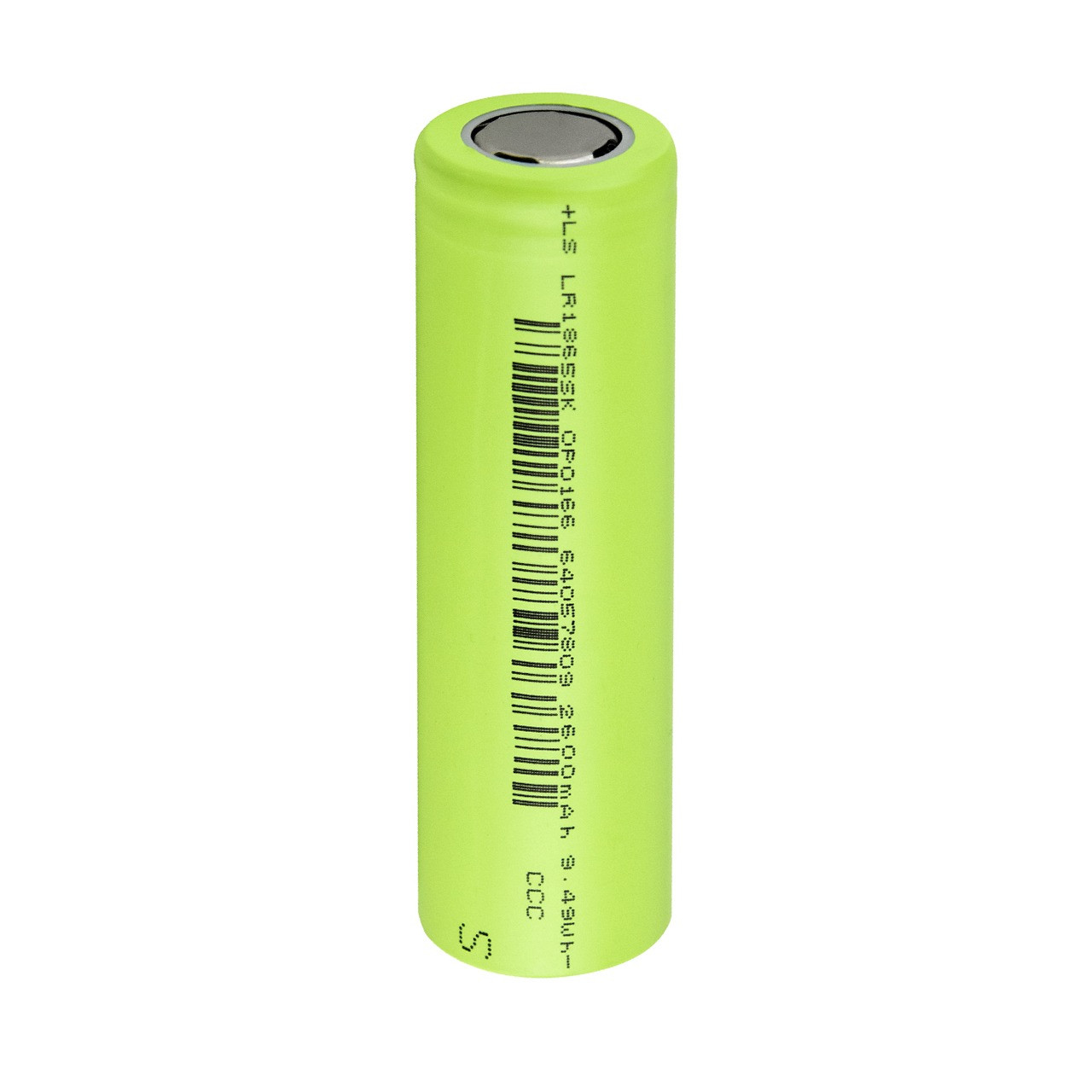 Tenergy Li-ion 18650 Cylindrical 3.65V 2600mAh Flat Top Rechargeable Battery-UL listed No Tabs