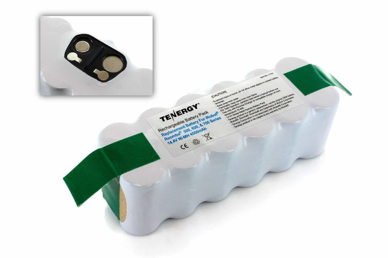 Tenergy New High Capacity 4500mAh NiMH replacement battery for iRobot Roomba 500 510 530 532 535 536 540