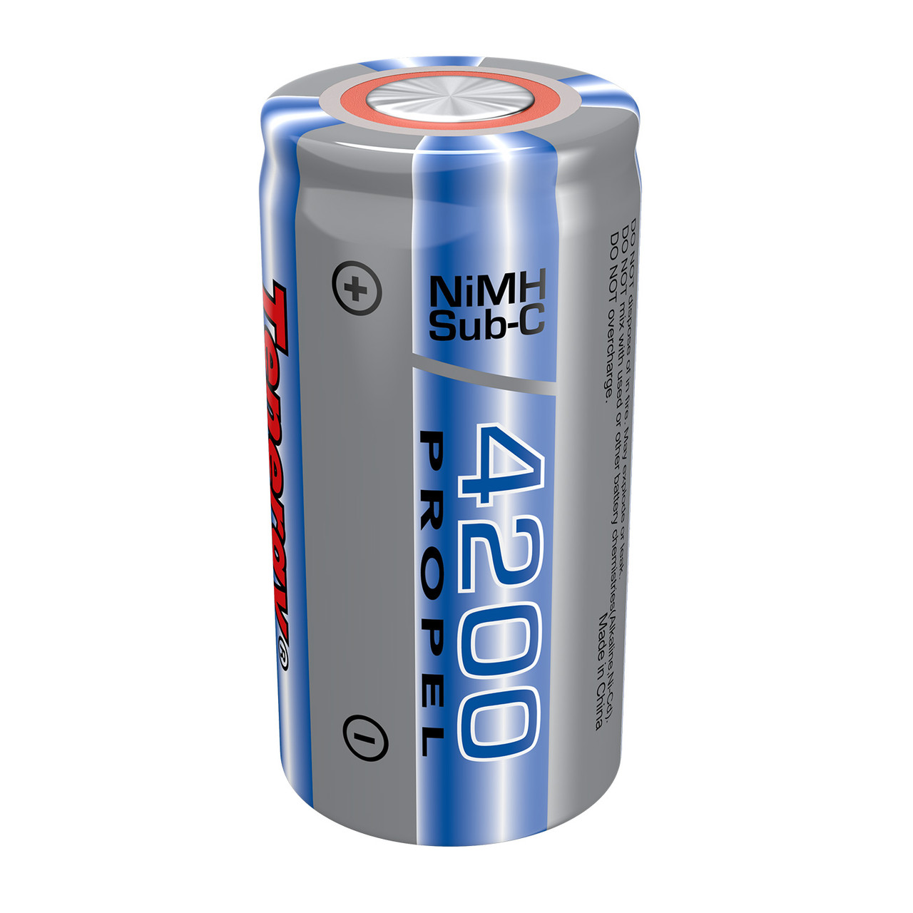 High capacity Tenergy Propel Sub-C battery cell built for RC toys and professional power tool repair.