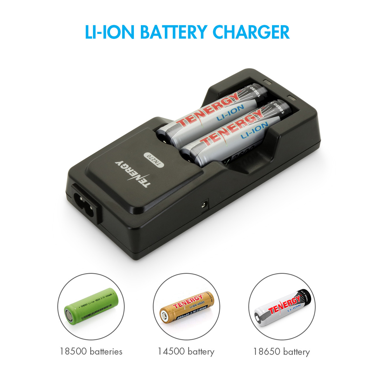 Extendable Battery Intelligent Recharger Charger for 14500 Li-ion 18650 Lithium 