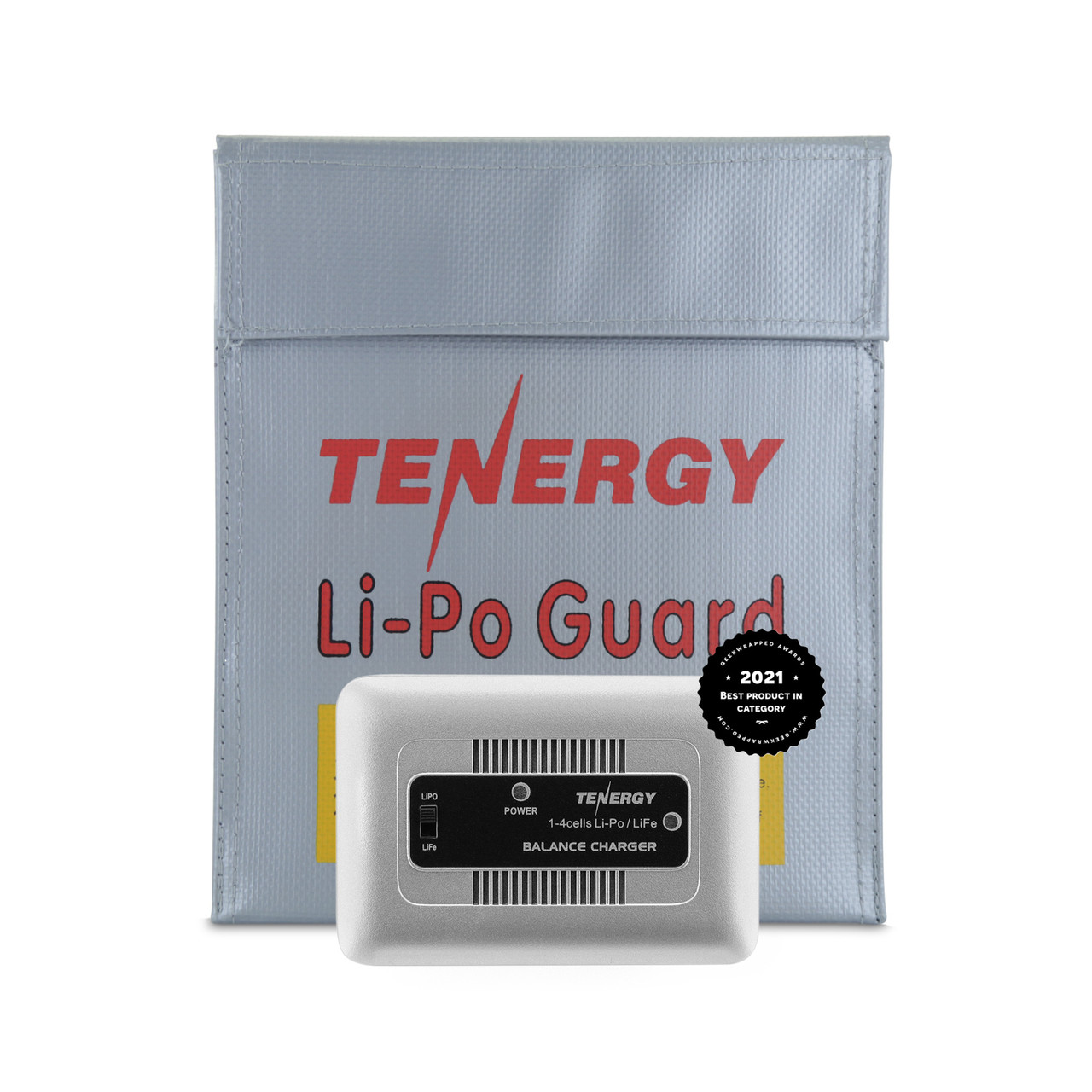 Tenergy TN267 1-4 Cells LiPO/LiFe Balance Charger and Lipo Bag For Airsoft & RC Car Battery Packs