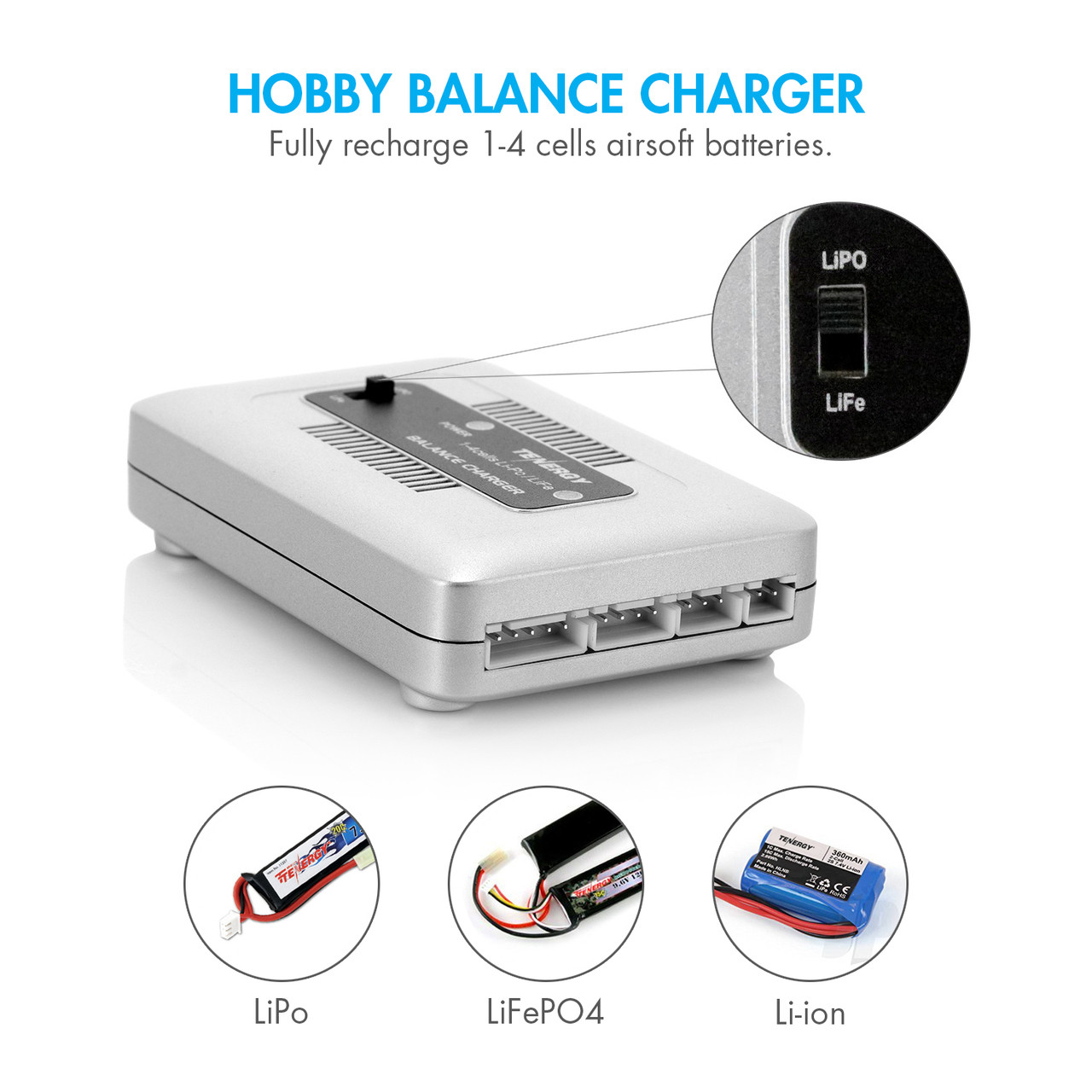 Tenergy TN267 Balance Charger for LiPO/LiFe Battery Tenergy