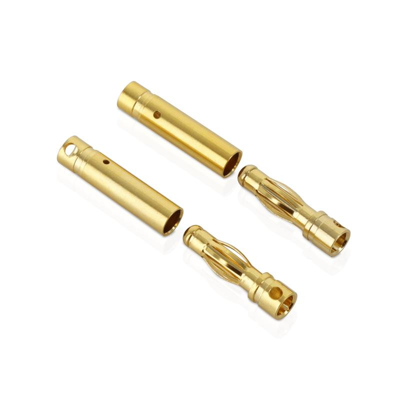 Dynamite Connector: Gold Bullet Set, 4mm, 3 Stück - Steckverbinder Für RC-Akkus & Ladegeräte