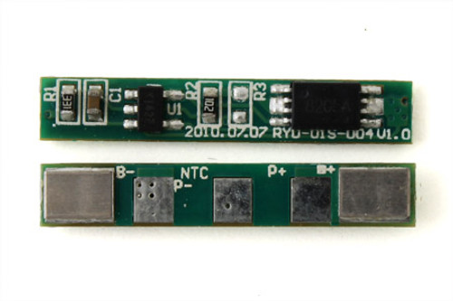 Protection Circuit Module [PCB] for 3.6V/3.7V (1S) Li-ion Battery Pack (Working 1.5A, Cutoff 1.96A)